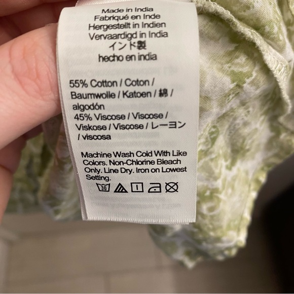 J. Crew V Neck Puff Sleeve Blouse Size 16 - Picture 8 of 9